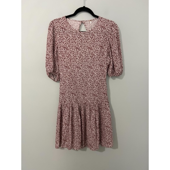 Free People Dancing In The Dark Dress Women’s Small Red White - Picture 3 of 14